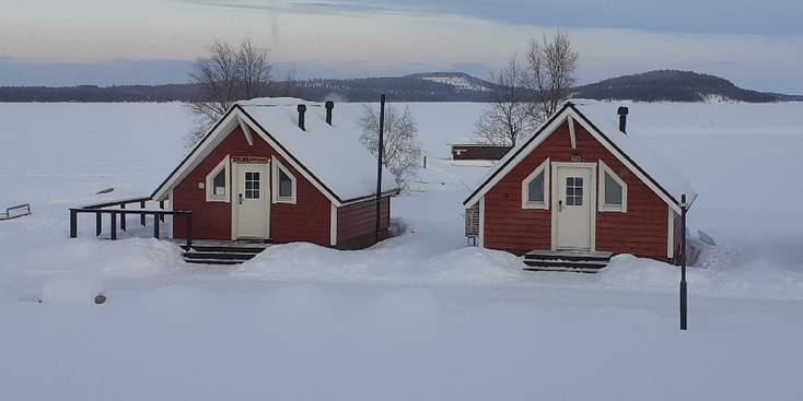 Inari-hotel-panorama-sauna-meer-sneeuw-Lapland-Finland