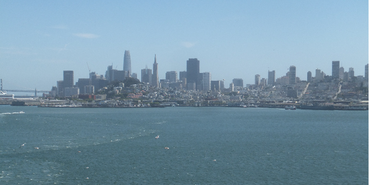 San-Fransisco-skyline-baai-Californië-Verenigde-Staten
