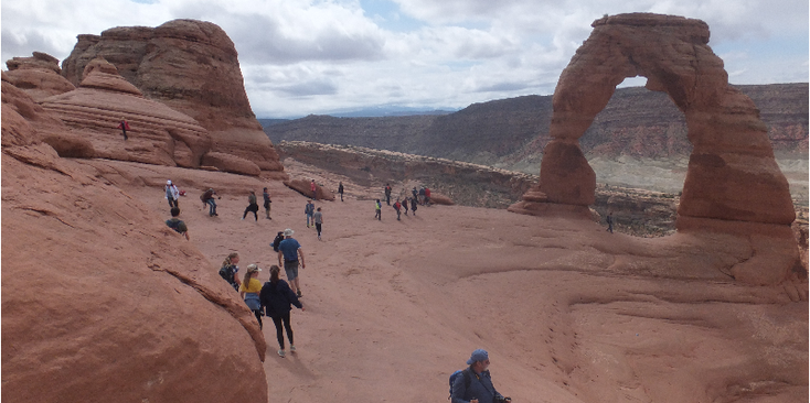 Arches-nationaal-park-boog-rood-zandsteen-Verenigde-Staten