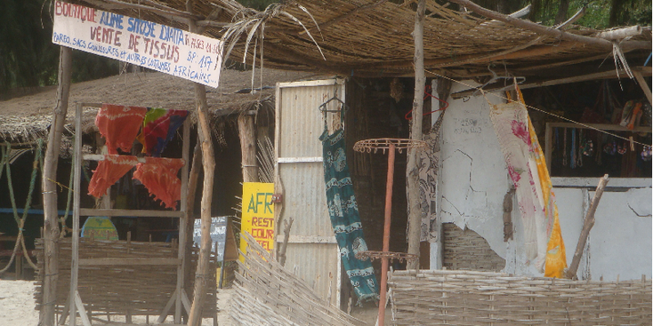 Cap-Skiring-strand-palmboom-Camanche-strandhut-Senegal