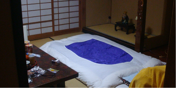 Yudanaka-Ryokan-Maruka-bed-Japan
