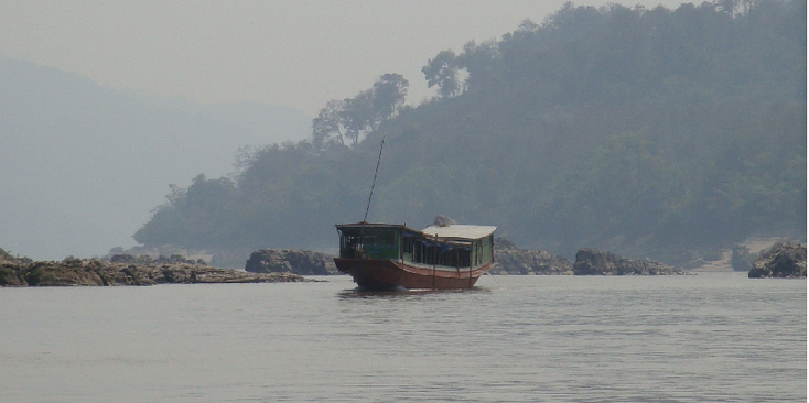 Mekong-rivier-boot-Laos