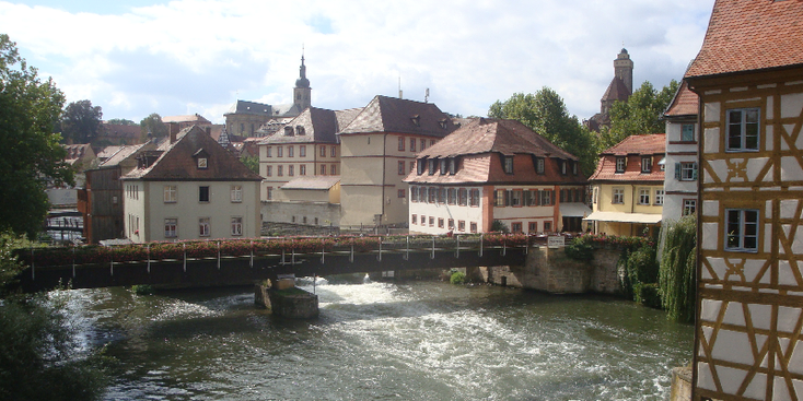 Bamberg-Main-rivier-brug-Duitsland