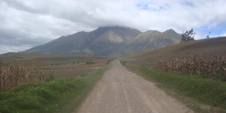 Otavalo-landbouw-berg-pad-Ecuador