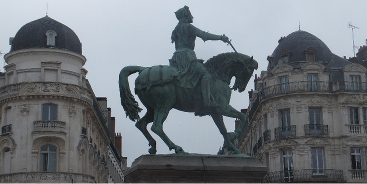 Orleans-Jeanne-d-Arc-standbeeld-Frankrijk