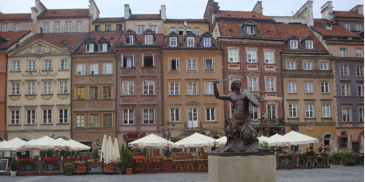 Warchau-koopmanshuizen-monument-Polen