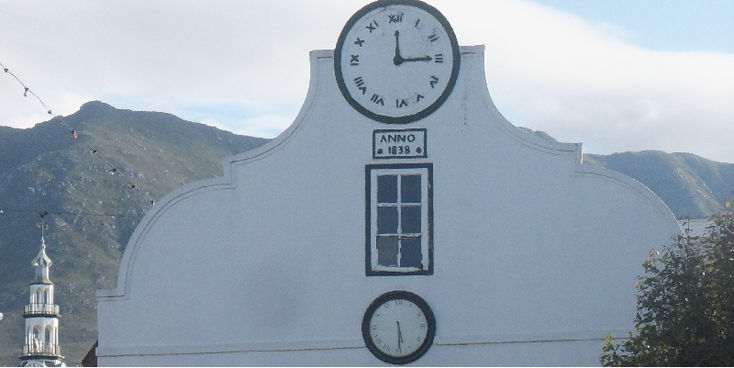 Swellendam-klok-Zuid-Afrika