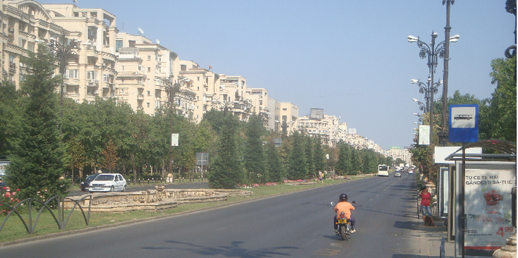 Boekarest-boulevard-motor-Roemenië