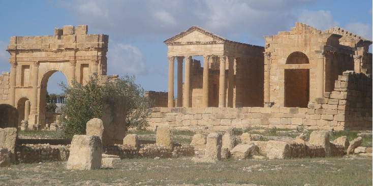 Sufetula-Juno-tempel-ruïne-Sbeitla-Romeins-archeologie-Tunesië