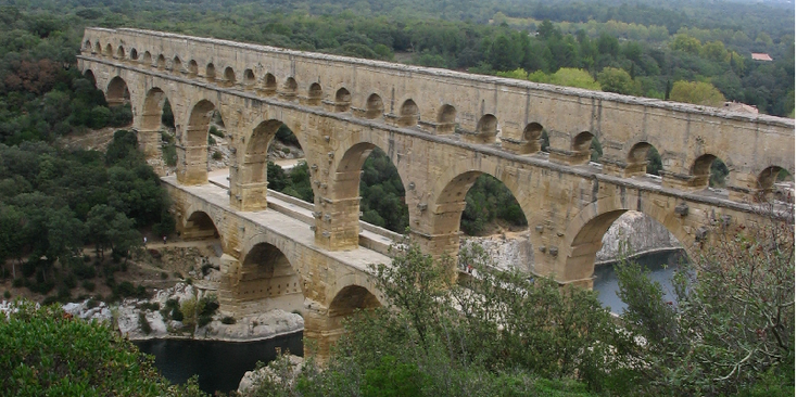 Pont-du-Gard-Romeins-quaduct-brug-rivier-Frankrijk
