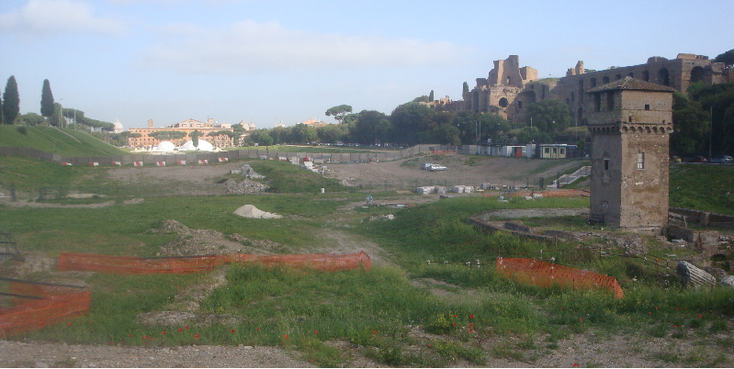 Circo-Massimo-renbaan-toren-hippodroom-Rome-Italië