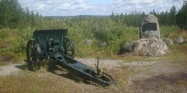 Ilomantsi-Hattuvaara-front-WW2-kanon-artillerie-linie-Russen-Finland
