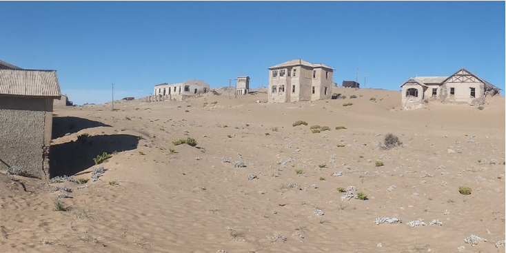 Kolmanskop-zand-mijnstad-verlaten-ghost-town-ruïne-Namibië