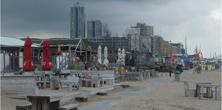 Scheveningen-strand-strandtent-Noordzee-Nederland