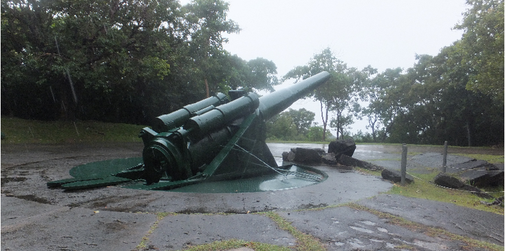 Corregidor-Hearne-batterij-Battery-Baai-van-Manilla-kanon-Amerikaanse-basis-Filipijnen