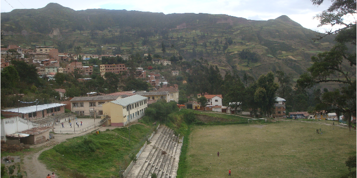 Sorata-voetbalveld-bergen-hike-sneeuw-pieken-vallei-Bolivia