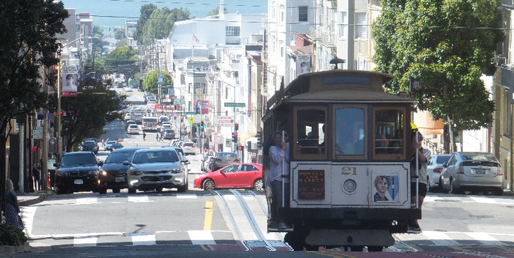 San-Francisco-tram-Californië-Verenigde-Staten