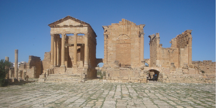 Sufetula-Juno-tempel-ruïne-Sbeitla-Romeins-archeologie-Tunesië