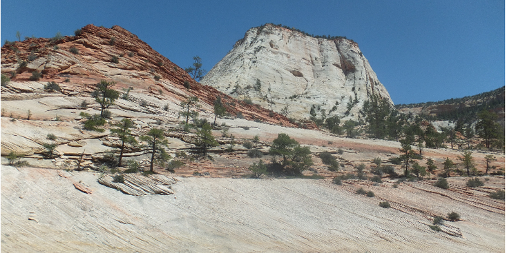 Zion-Nationaal-park-rode-stenen-Verenigde-Staten