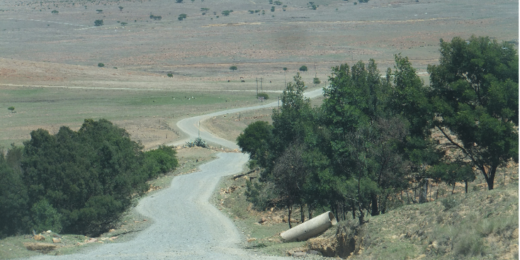 Dundee-weg-Zuid-Afrika