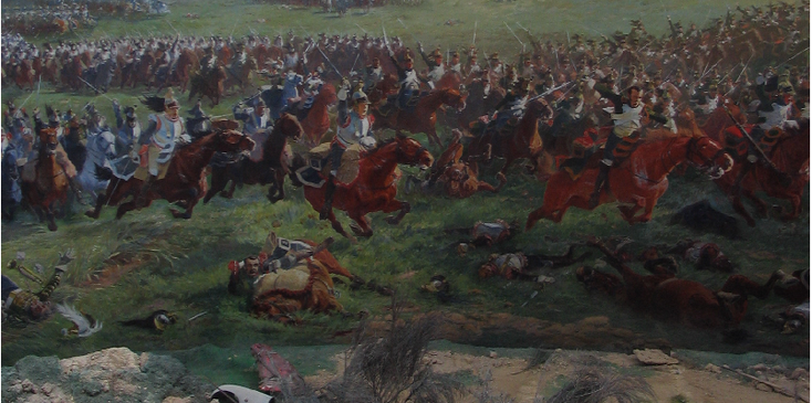 Panorama-slagveld-Waterloo-Fransen-Britten-Napoleon-België