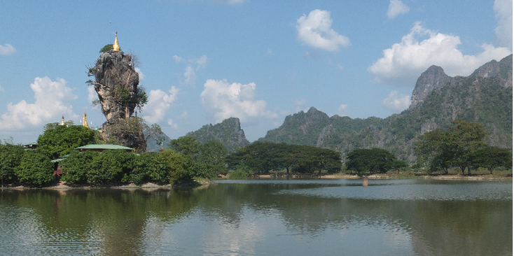 Kyauk-Ka-Lat-klooster-spijkerklooster-meer-Myanmar-Birma