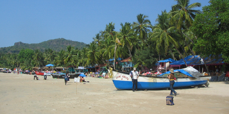 Palolem-Goa-India-palmbomen-zon-strand-Portugees-boten