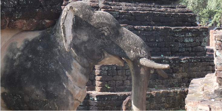 Kamphaeng-Phet-Historical-Park-ELephant-Thailand