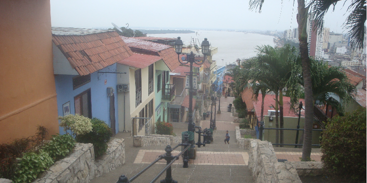 Las-Penas-Guayaquil-gekleurde-huizen-koloniaal-Spaans-trappen-Ecuador