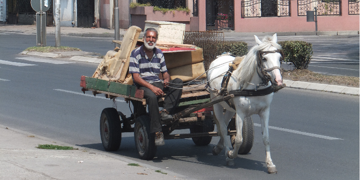 Nis-paard-en-wagen-Servië