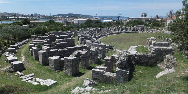 Salona-Solin-amfitheater-Romeinse-ruïnes-archeologie-Kroatië