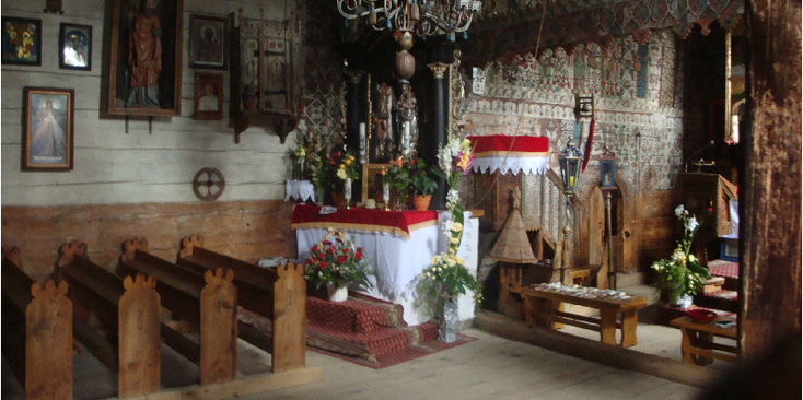 Church-St-Michael-aartsengel-Debno-Binarowa-kerk-Polen