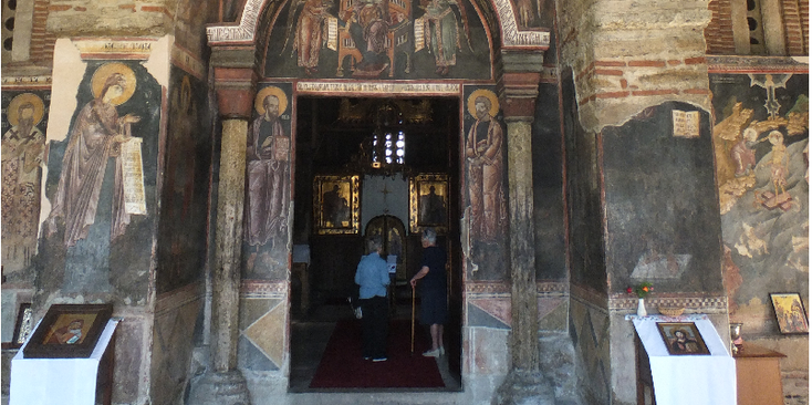 Pristina-Gračanica-kerk-klooster-orthodox-fresco-Kosovo