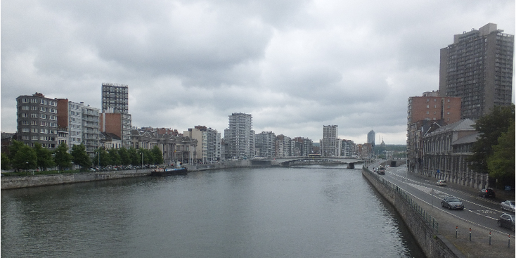 Luik-rivier-de-Maas-België