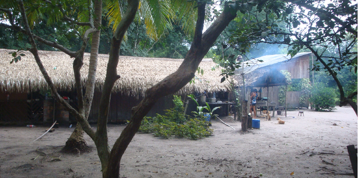 Flona-Nationaal-park-Brazilië-rieten-hut-jungle-overnachten-familie
