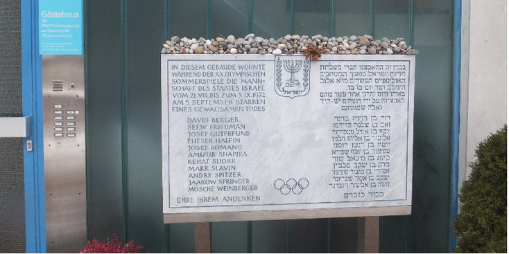 Gijzelingsactie-München-Connelystraat-Olympische-Spelen-plaquette-Duitsland