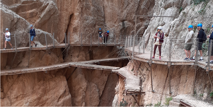 Caminito-del-Rey-brug-hangbrug-ijzeren-Koningspaadje-Koningsweg-pad-Malaga-Spanje