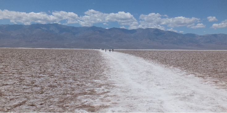 Bad-Bassin-zout-vlakte-Death-Valley-Californië-Verenigde-Staten