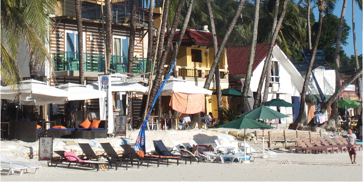 Boracay-White-Beach-strand-palmboom-strandstoel-boulevard-Filipijnen