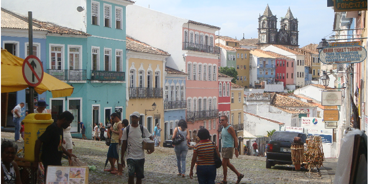 Salvador-Pelourinho-Candomble-straatleven-kerk-Cidade-Alta-Brazilië