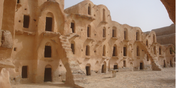 Ksar-Ouled-Soltane-ghorfa-graan-silo-Tunesië