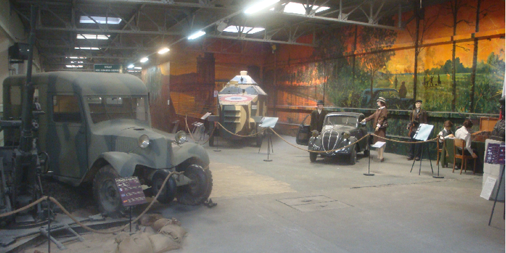Saumur-museum-Frankrijk-Musee-des-Blindes-tank