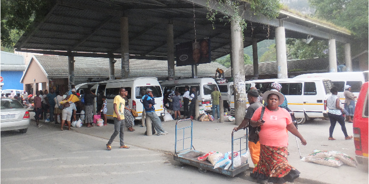 Port-Sint-John-Zuid-Afrika-taxi-stand-busje
