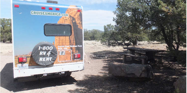 Datil-Well-National-Recreation-Site-campground-camper-picknicktafel-Verenigde-Staten