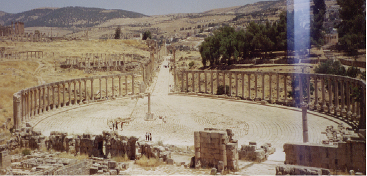 Jerash-forum-pilaren-columns-Jordanië