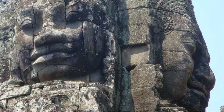 Bayon-Angkor-Wat-Siem-Raep-Unesco-tempel-Khmer-rijk-Cambodja-beelden-hoofden