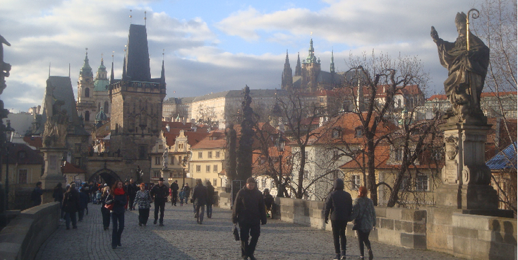 Praag-Tsjechië-Karels-Karluv-Most-brug-bruggen-rivier