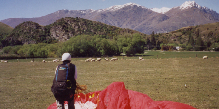 Queenstown-paragliden-Nieuw-Zeeland-parachute