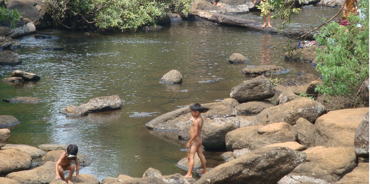 Bolaven-plateau-rivier-Laos