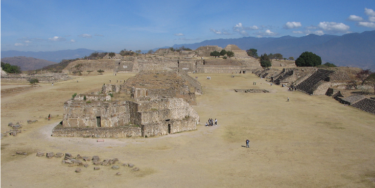 Monte-Alban-tempel-complex-Azteken-Mexico